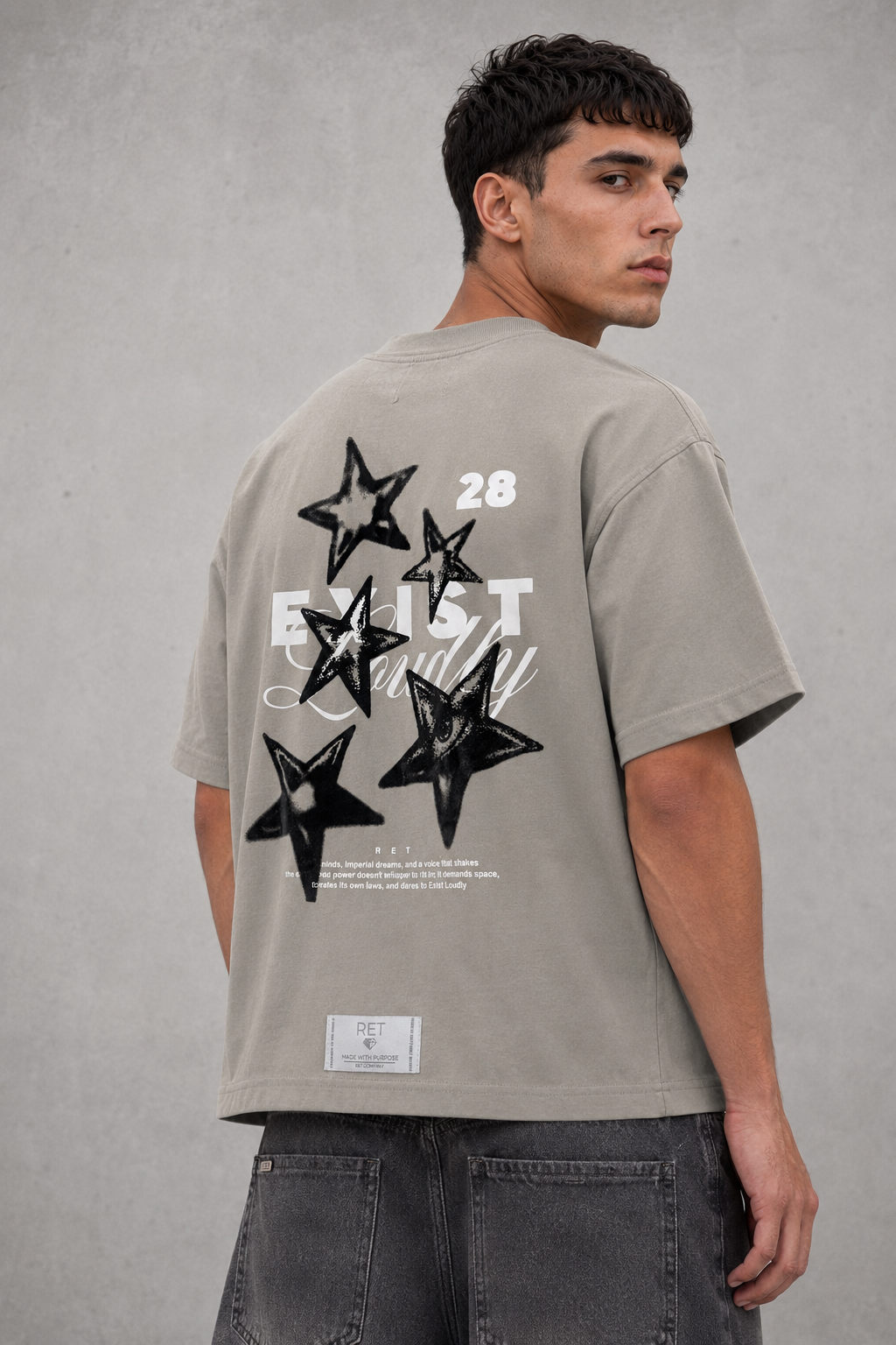 BOXY FIT GRIS CEMENTO