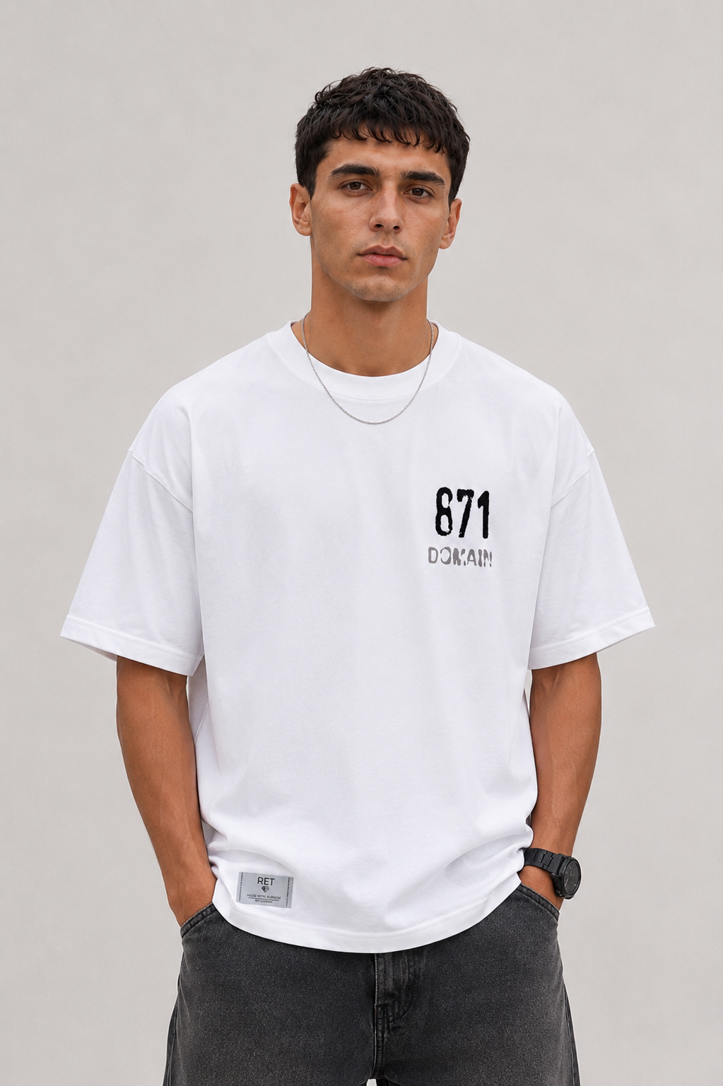 CAMISETA OVERSIZE BLANCA 871