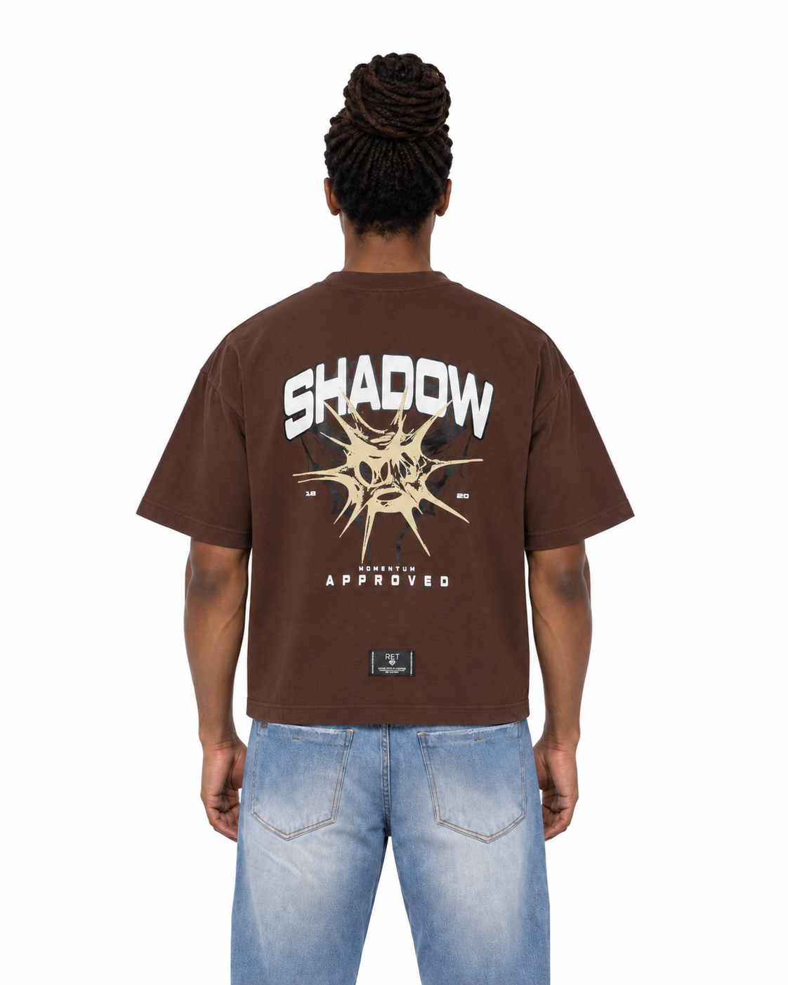 CAMISETA BOXY FIT CAFÉ / SHADOW