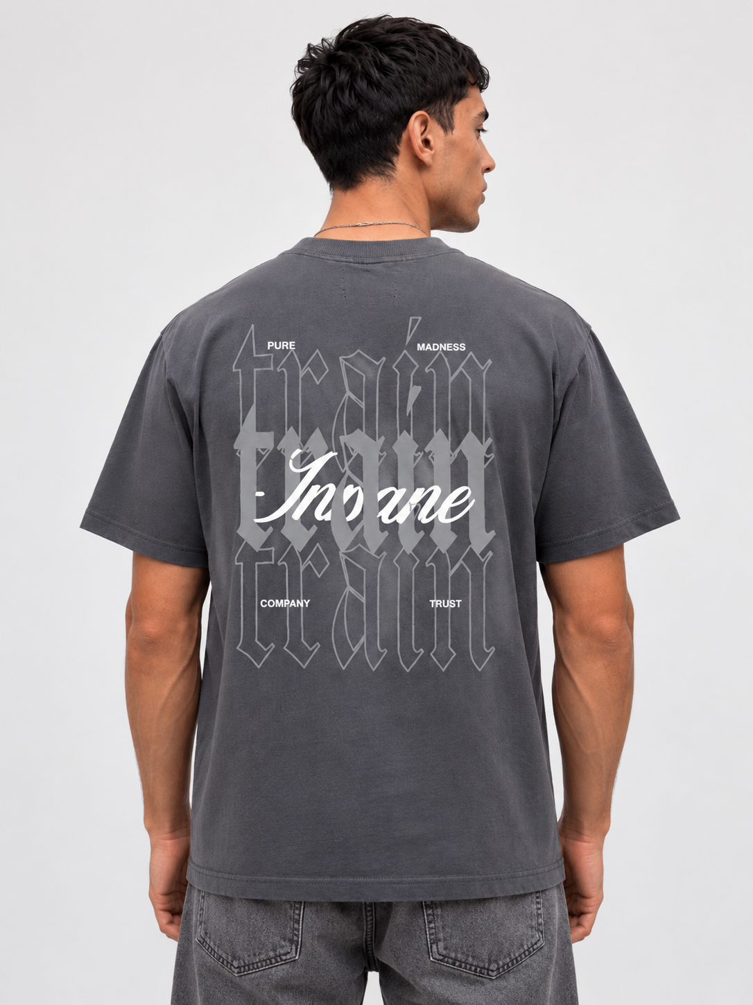 CAMISETA REGULAR GRIS / TRAIN,