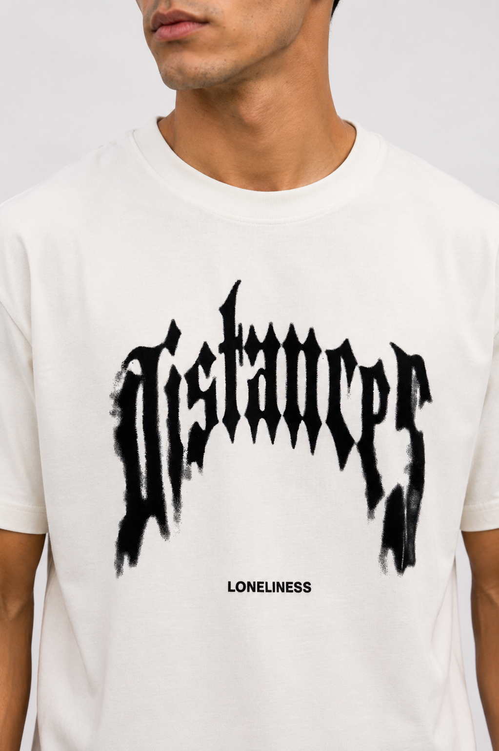 CAMISETA REGULAR IVORY / DISTANCES,
