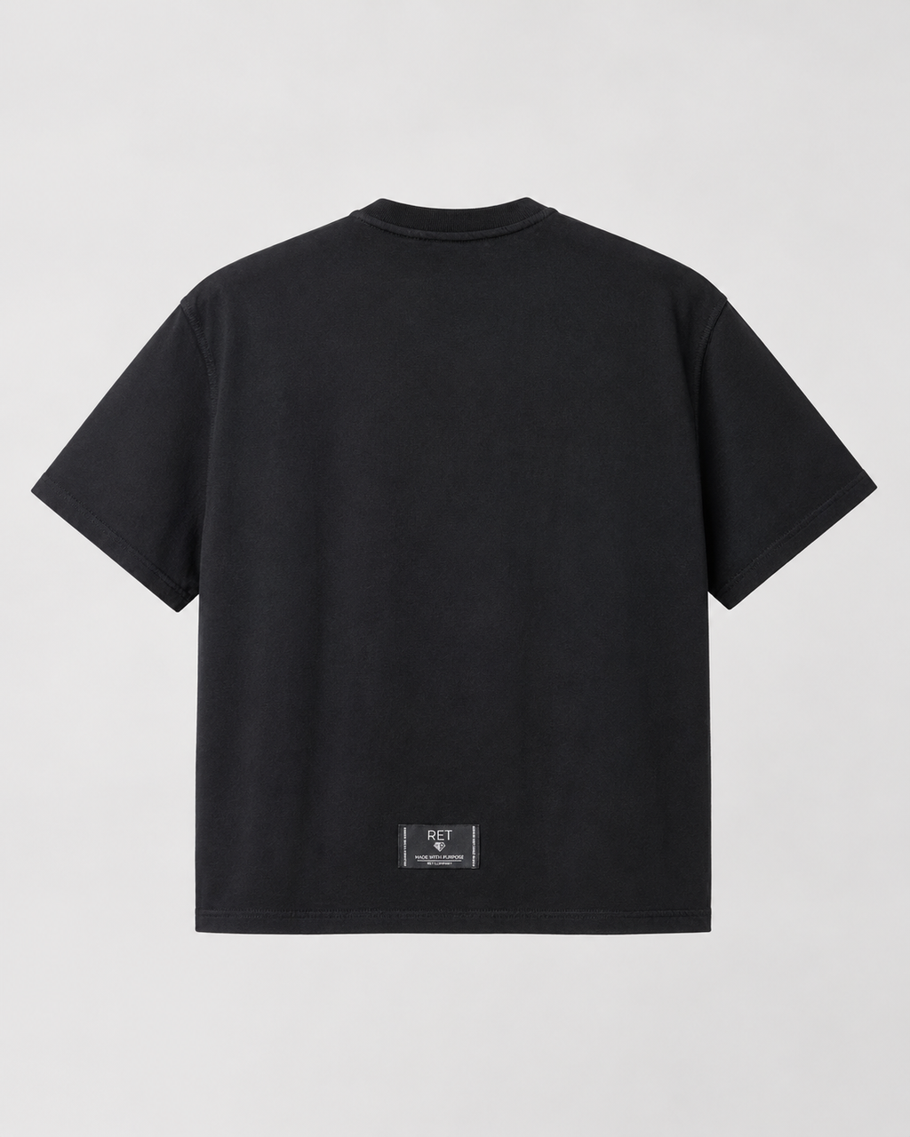 CAMISETA BOXY FIT NEGRA / OUTWORK