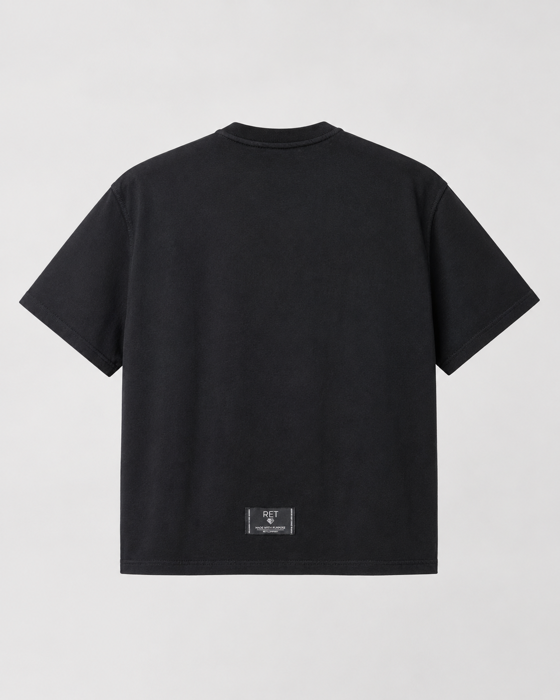 CAMISETA BOXY FIT NEGRA / OUTWORK
