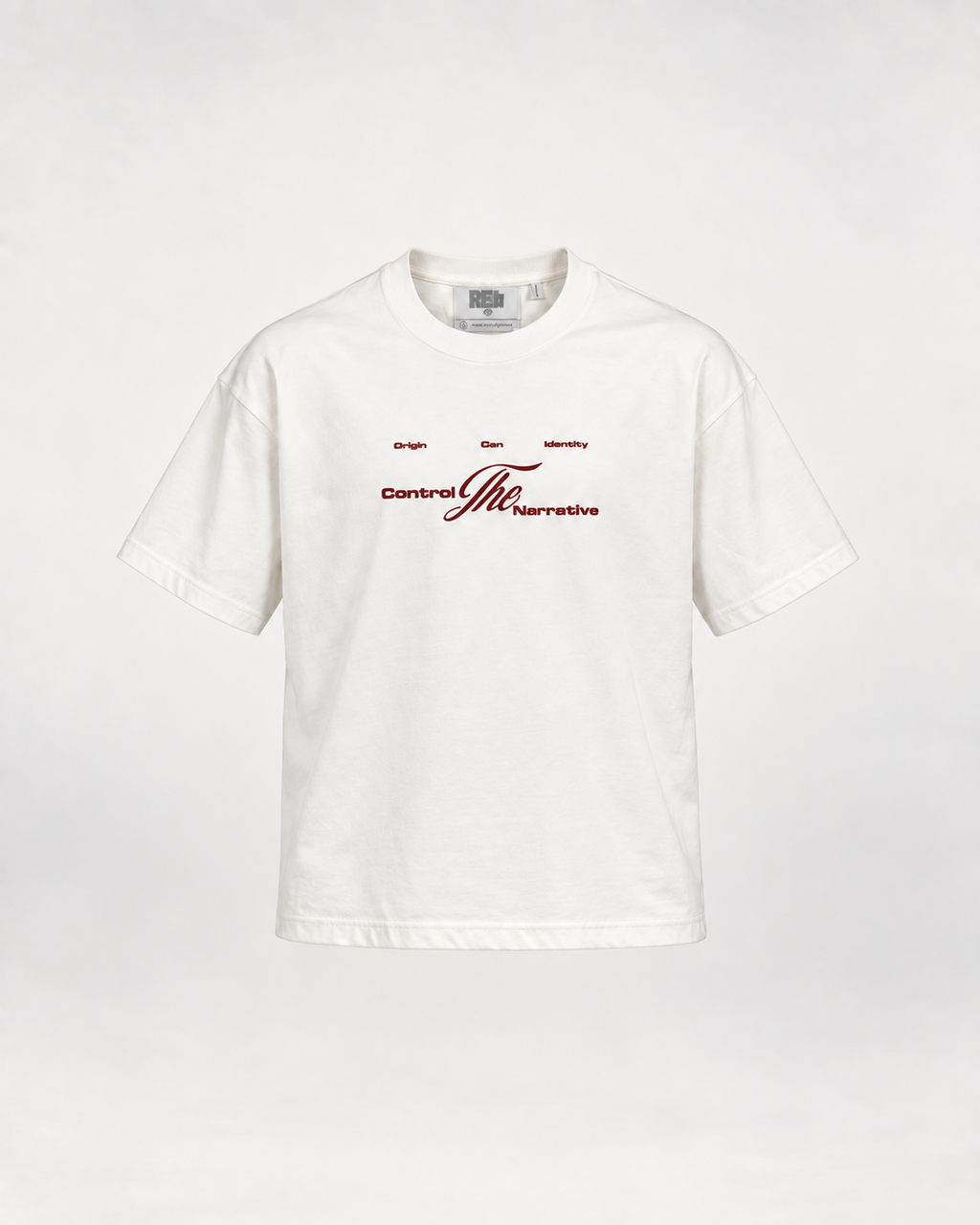 CAMISETA BOXY FIT IVORY / IRIS