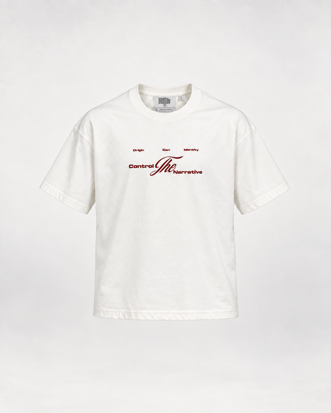 CAMISETA BOXY FIT IVORY / IRIS