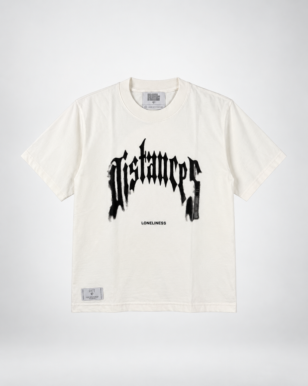 CAMISETA REGULAR IVORY / DISTANCES,
