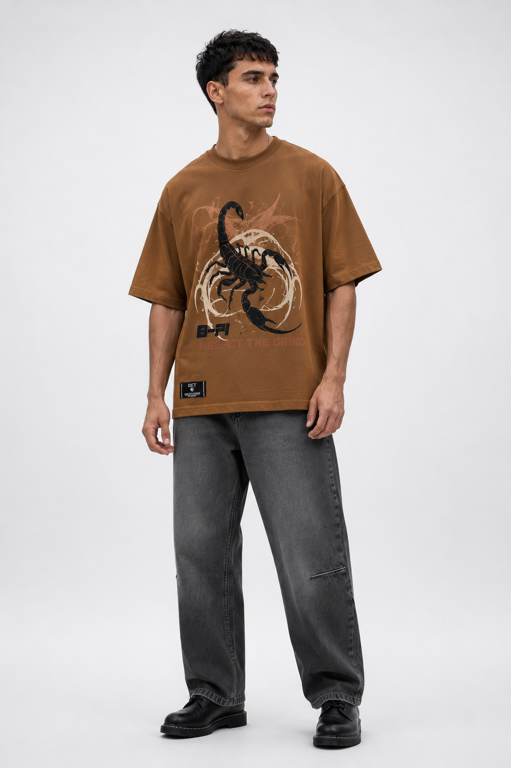 CAMISETA OVERSIZE KAKI