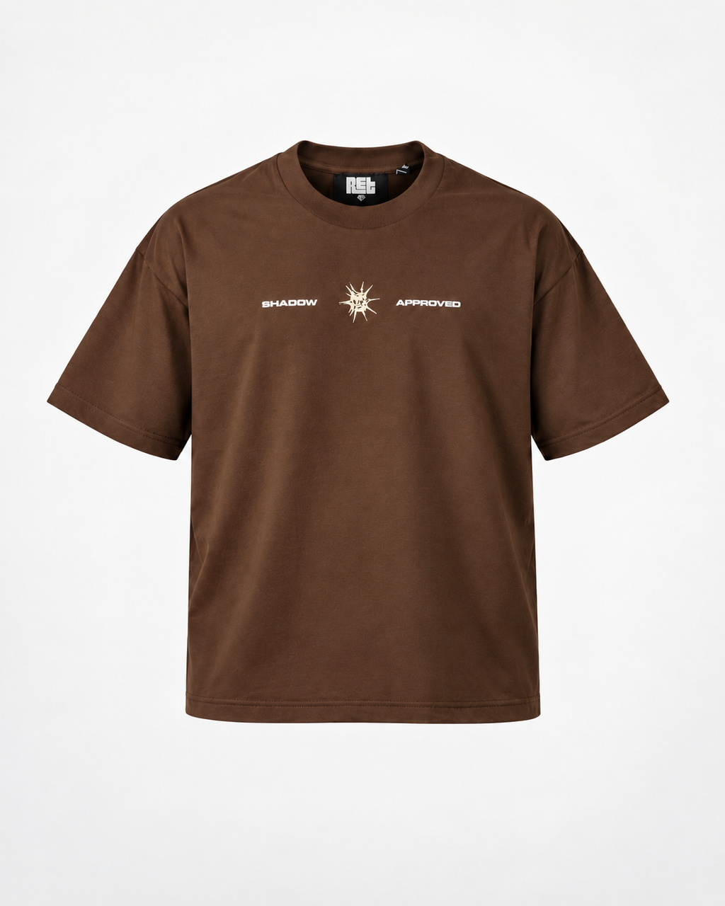 CAMISETA BOXY FIT CAFÉ / SHADOW