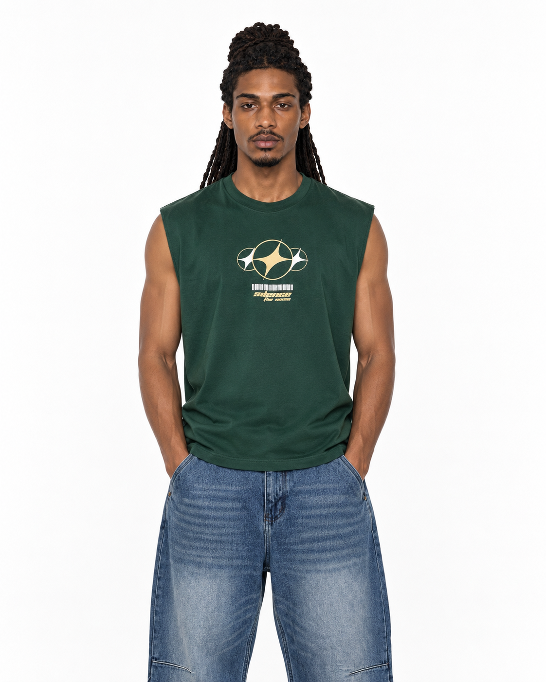 TANK VERDE / STARS