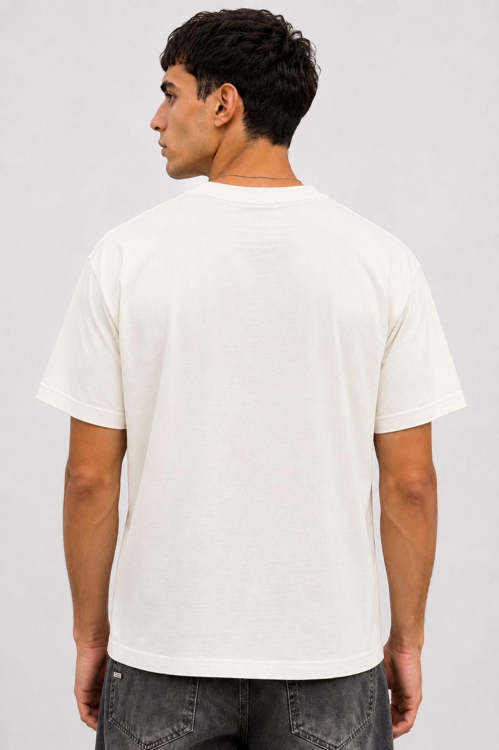 CAMISETA REGULAR IVORY / DISTANCES,