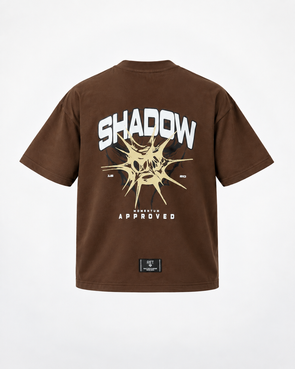 CAMISETA BOXY FIT CAFÉ / SHADOW