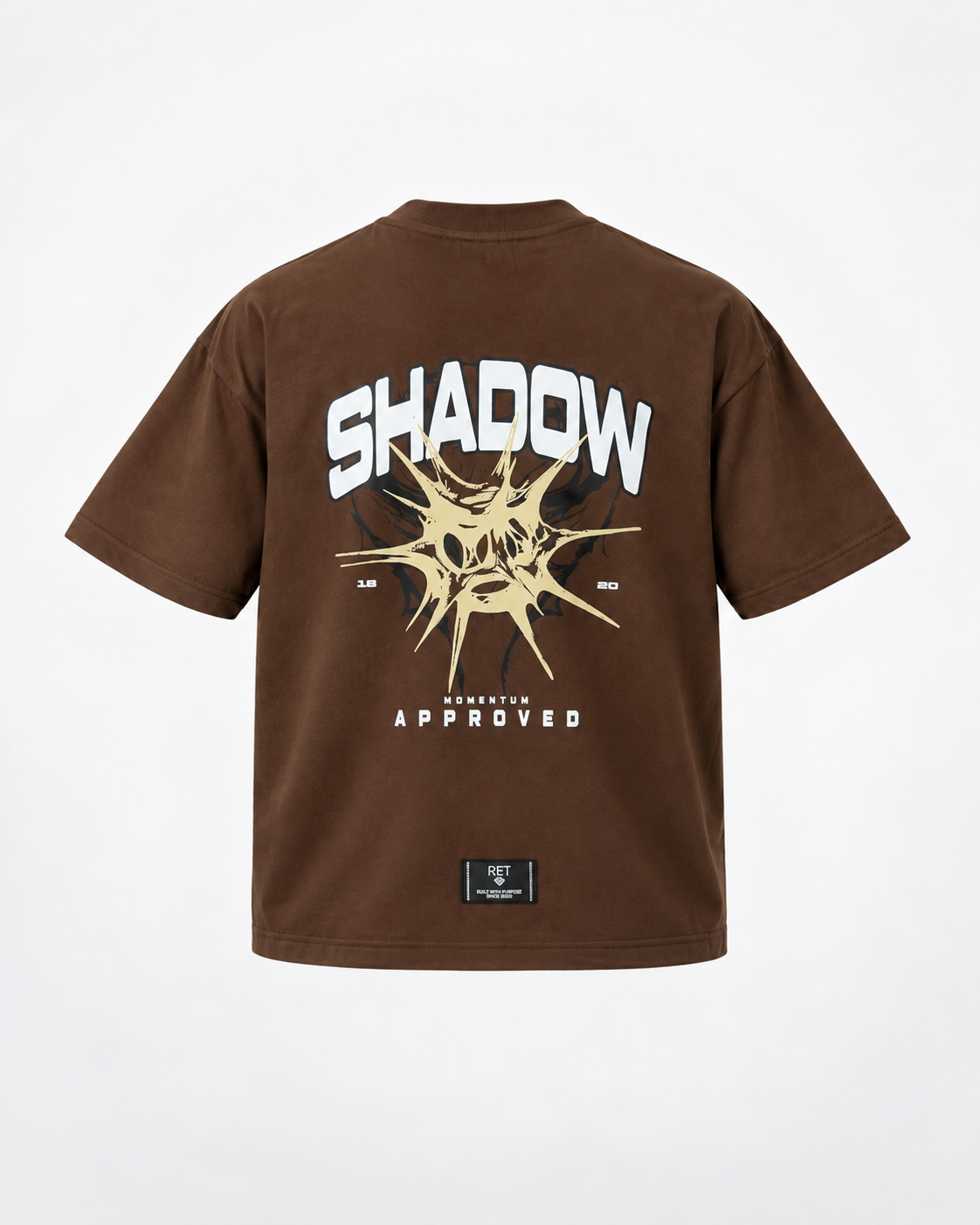 CAMISETA BOXY FIT CAFÉ / SHADOW