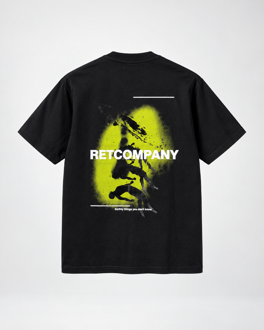 CAMISETA REGULAR NEGRA / RETCOMPANY