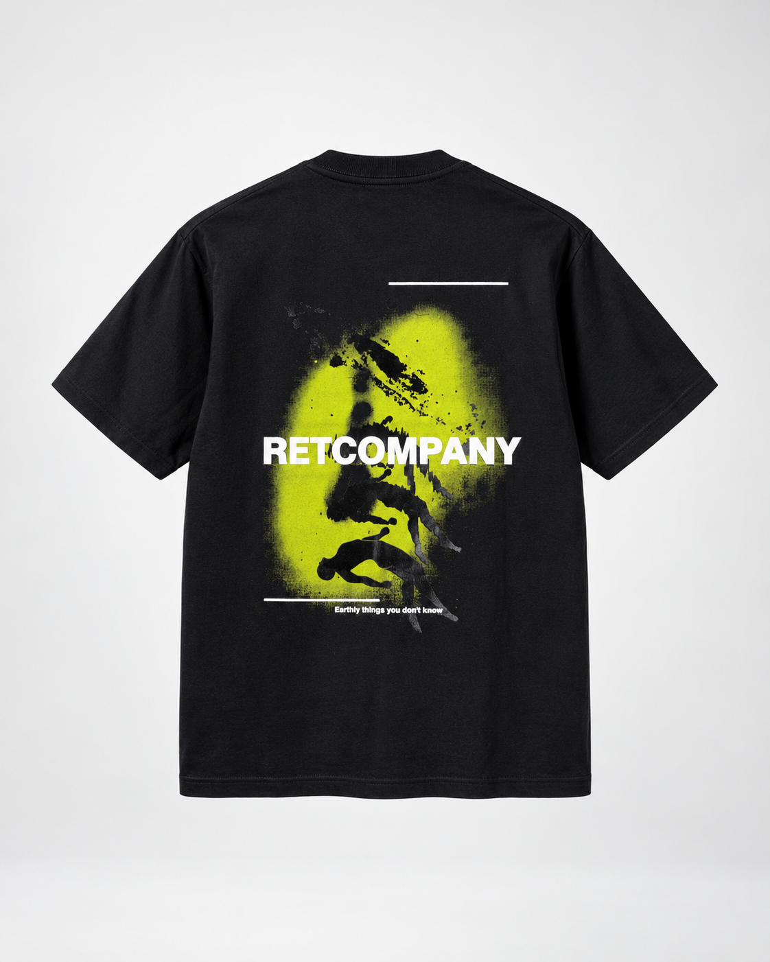 CAMISETA REGULAR NEGRA / RETCOMPANY