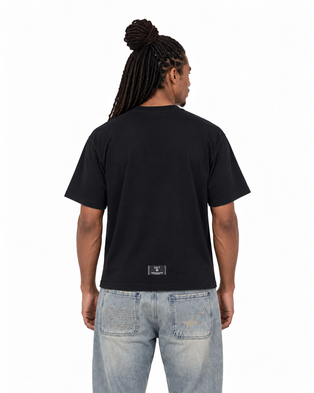 CAMISETA BOXY FIT NEGRA / OUTWORK