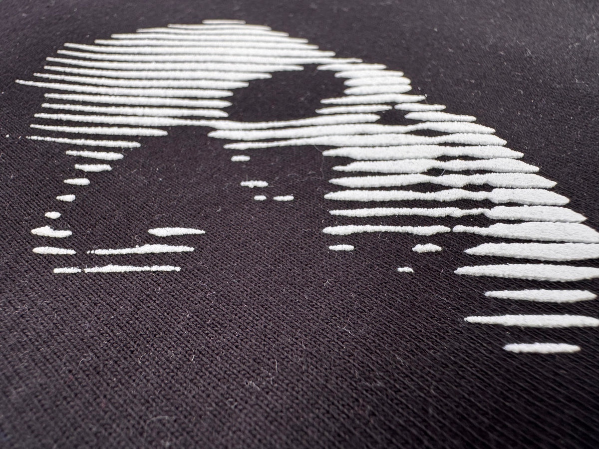 CAMISETA OVERSIZE NEGRA SKULL,