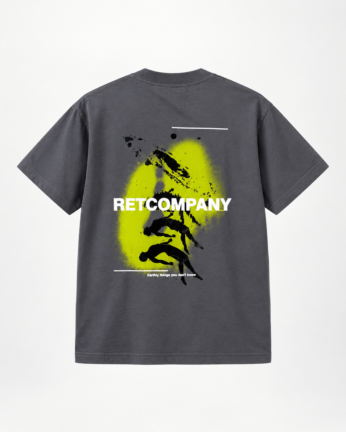 CAMISETA REGULAR GRIS / RETCOMPANY,