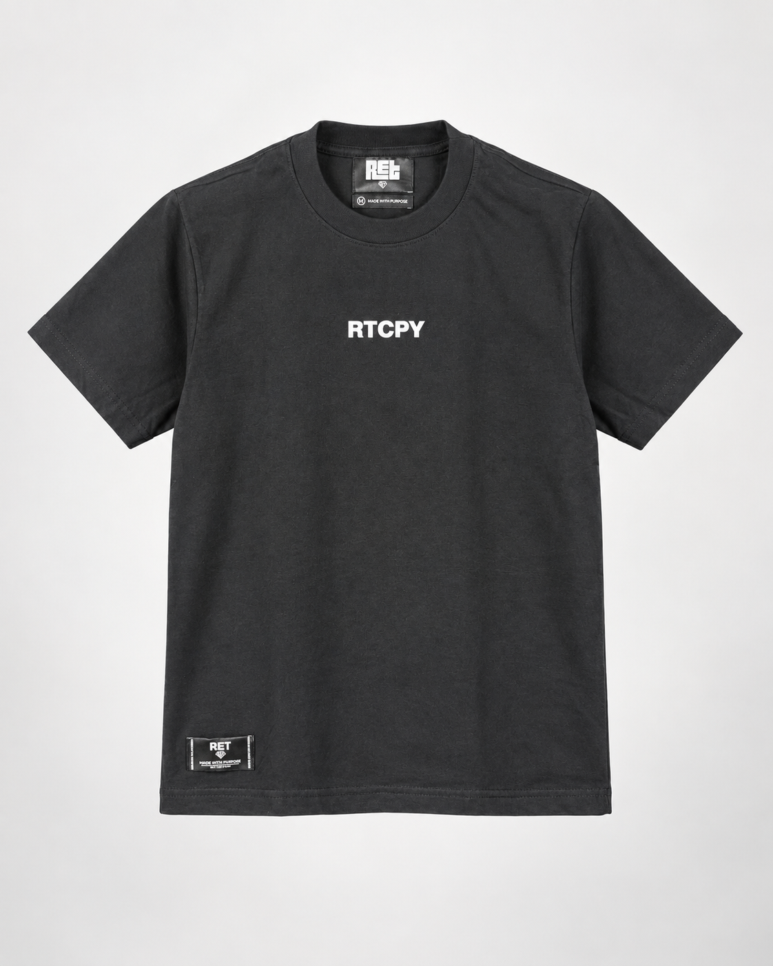 CAMISETA REGULAR NEGRA / RETCOMPANY