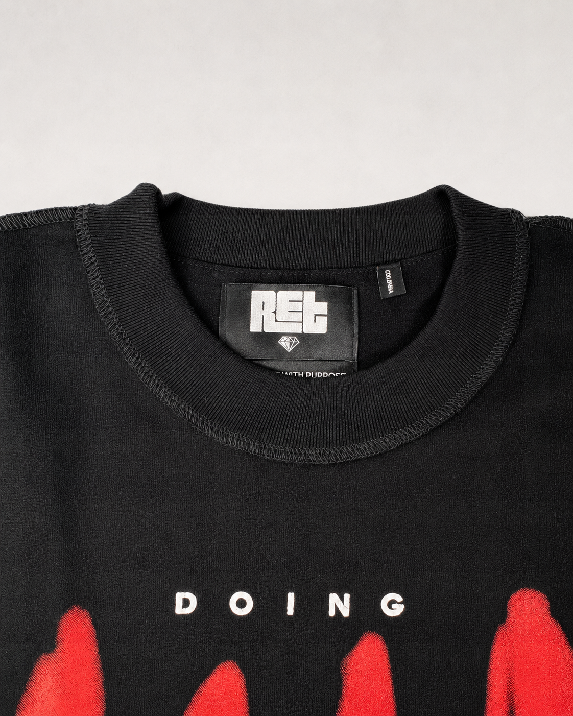 CAMISETA BOXY FIT NEGRA / OUTWORK